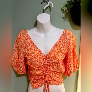 H&M blouse Orange